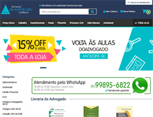 Tablet Screenshot of livrariadoadvogado.com.br